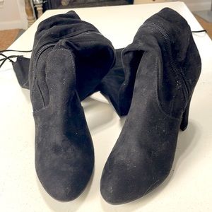 Black over the knee boots 7.5